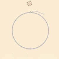 wholesale S925 Sterling Silver Moissanite Chain Necklace for Men and Women Cross-Border Best-Seller New Style Choker Panyu Factory Wholesale-Moissanite 2mm*79 pieces