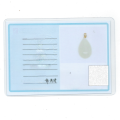 wholesale 18K gold minimalist niche natural jade pendant wholesale with certificate, money clip-0-5