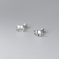 wholesale S925 Silver Thai Silver Earrings for Women, Korean Style Small and Cute Elephant Animal Retro Antique Earrings G8874-0-1