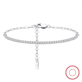 wholesale S925 Sterling Silver Cloud-Pull Jewelry 4A Zircon Inlaid Diamond Adjustable Cross Chain Direct from Manufacturer-0-4