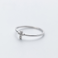 wholesale S925 silver Nalan women's Korean fashion minimalist full-diamond cross ring personalized artistic ring J3579-0-1