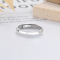 wholesale S999 Silver Vintage Retro Style Inner Ring Engraved with Multiple Ancient Chinese Characters for "Blessing" and "Joy" Creative Trendy Index Finger Ring-0-2