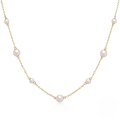 wholesale S925 Sterling Silver Classic Small And Large Pearl Necklace,ins-0-0