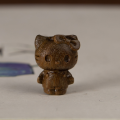 wholesale Metal material cartoon Hello Kitty bow cat rosewood green sandalwood handmade DIY wooden jewelry accessories natural sandalwood-0-6