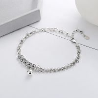 wholesale S925 Sterling Silver Retro Vintage Auspicious Ethnic Style Five Emperor Coin Assembled Bead Pendant Bracelet for Women-YS211/approx. 5.6g 925 silver