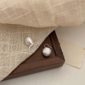 wholesale S925 Sterling Silver Frosted Brushed Sphere Ear Hooks for Women, Spring New Arrival Elegant French Minimalist Earrings-0-3
