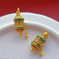 wholesale Gold-plated 925 ancient silver enameled accessories with the Eight Great Protectors, rotating gold cylinder pendant, Buddhist bead ornament, and DIY hanging charm-0-6