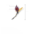 wholesale S925 Silver Designer Natural Gemstone Floral Brooch Banquet Dress Pin High-End Cross-Border Design-0-4