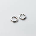 wholesale 925 Sterling Silver Minimalist Smooth Hoop Earrings Unisex Cool Style M04015-0-5