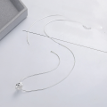 wholesale S925 Sterling Silver Korean-style Fashion Minimalist Screw Pendant Necklace, Elegant and Niche Collarbone Chain-0-3