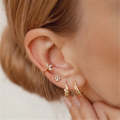 wholesale 925 Sterling Silver New Marquise Zircon-studded Ear Clip For Women,ins-0-1