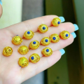 wholesale S925 silver gold-plated natural lapis lazuli accessory spacer bead hand plaque drop bracelet necklace DIY semi-finished product-0-14