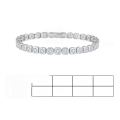 wholesale S925 Silver Zirconia Tennis Bracelet for Women and Men, New Style, Cross-Border Best Seller, Ready to Ship-0-17