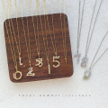 wholesale S925 Sterling Silver Diamond-Inlaid Lucky Number Necklace, Fashionable, Unique, Individualistic, Minimalist, Niche Design Collarbone Chain Accessory-0-2