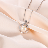 wholesale 925 Sterling Silver Freshwater Pearl Necklace for Women, Autumn and Winter Luxury Versatile Minimalist Advanced Pendant Mother's Style Collarbone Chain-Freshwater Pearl Pendant TC31 S925 Silver