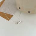 wholesale S925 Sterling Silver Slim Waist Pendant Necklace for Women, Korean Dongdaemun New Arrival, Minimalist Luxury Style High-End Collarbone Chain-0-1
