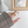 wholesale S925 Sterling Silver Korean Style Versatile Stackable Multi-Layer Minimalist Open Ring for Women, Ins New Trend-0-2