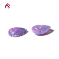 wholesale Metal material first, Amazon wish best-selling synthetic opal OPAL pear-shaped opal ear stud pendant ring inlay stone-0-1