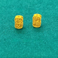 wholesale S925 gold-plated silver Nafu spacer beads for DIY bracelets, necklaces, peace accessories, large-hole accessory beads, and bracelet ornaments-0-6