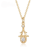 wholesale S925 Sterling Silver Korean Fashion Minimalist Women's Necklace, Light Luxury Niche Design Versatile Zircon Pendant Collarbone Chain Wholesale-Pendant without chain>925 silver