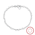 wholesale S925 Sterling Silver Jewelry, Heart Ankle Chain, Elegant and Versatile, Factory Direct Wholesale-0-0