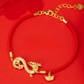 wholesale 925 Silver Bfirst Year of the Dragon Original Birth Year Red Rope Bracelet for Women, High-End Dragon Year Hand Accessory Wholesale-0-0