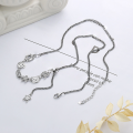 wholesale S925 Sterling Silver Korean-style Creative Gingerbread Man Bear Cute Cartoon Element Minimalist Necklace Bracelet-0-1