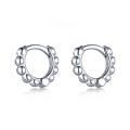 wholesale S925 Sterling Silver Geometric Round Minimalist Small Batch Design Versatile Stud Earrings for Students Wholesale-0-5