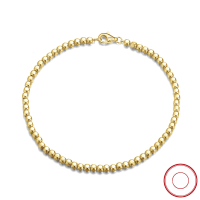 wholesale S925 Sterling Silver 25mm Cubic Bead Bracelet, Minimalist Stylish Trendy Versatile Manufacturer-18K gold, 16.5CM long, about 3.3g>925 silver