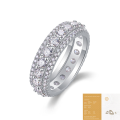wholesale S925 Sterling Silver Moissanite Closed Full Eternity Ring Cross-Border Hot Selling New Style Source Wholesale Ready to Ship Dropshipping-0-6