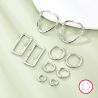 wholesale 925 Sterling Silver On Sale Geometric Hoop Earrings Heavy Work Minimalist Ear Clips Ins Light Luxury Advanced Cross-Border European and American Earrings-Platinum-9503-10mm>925 silver