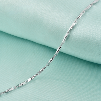 wholesale S925 Silver Vintage Sweet Minimalist Forest Series New Necklace Women's Round Line Full Chain Fashion Collarbone Chain Jewelry Wholesale-2.0 round wire full-18 inches 925 silver