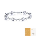 wholesale 925 Sterling Silver Fashionable Two-Tone Moissanite Bubble Jewelry That Does Not Fade, Exuding a Ladylike Elegance and a Sense of Luxury Bracelet-0-8