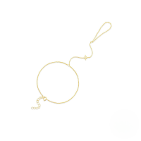 wholesale S925 Sterling Silver Versatile Octagram Diamond Bracelet with Ring, Korean Style Advanced Design-Platinum 925 silver