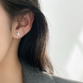 wholesale S925 Sterling Silver Fresh and Sweet Ins Style Niche Design Exquisite Full-Diamond Starfish Earrings M06579-0-1