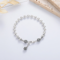 wholesale S925 Sterling Silver Retro Creative Crown-shaped Spliced Bead Bracelet Ins Minimalist Style Korean Version String Bracelet-0-1