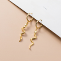 wholesale S925 silver snake-shaped ear clips, European and American style, trendy, minimalist, animal-inspired hoop earrings, ear accessories G6963-0-2