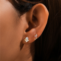 wholesale 925 Sterling Silver New Moonstone And Zircon Inlaid Flat Head Threaded Ear Cartilage Stud, Popular In Europe And America For Its Unique And Elegant Style-0-1
