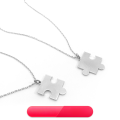 wholesale S925 Sterling Silver Popular European and American Best-Selling Puzzle Engraved Name Necklace for Couples, Valentine's Day Gift-0-0