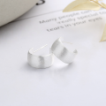 wholesale S925 Sterling Silver Minimalist Arc-shaped Brushed Stud Earrings, Niche and Versatile INS Style-0-2