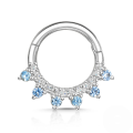 wholesale S925 Sterling Silver Open Nose Ring With Zircon For Cartilage Piercing-0-6