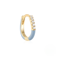 wholesale 925 Sterling Silver Irregular Drip Earrings, Summer Luxury Colorful Dopamine Earrings For Women-Single gold-light blue oil drop 925 silver