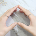 wholesale S925 metal Mobius ring couple rings for men and women, adjustable, daily wear, Korean style, Qixi Festival, Valentine's Day, birthday gift-0-3