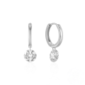wholesale S925 Sterling Silver Single Diamond Ear Cuff, Korean Style Minimalist Earring with a Luxurious and Advanced Feel-0-6