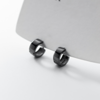 wholesale S925 Silver Korean Style Minimalist Wide Round Ear Clasp Compact Unisex Ear Accessories M02645-S925 silver pair silver 925 silver