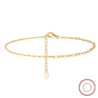 wholesale S925 Sterling Silver Simple Sexy Ankle Chain Jewelry for Girls Wholesale-14K gold, approx. weight: 1.11g>925 silver