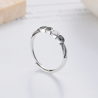 wholesale S925 Silver Retro Antique Style Niche Trend Versatile Coin Open Ring with "Duo Cai Duo Yi" and "Fu Yu" Patterns-YJ1357/approx. 1.8g Adjustable opening