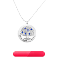 wholesale S925 Silver Metal European and American Best-Selling DIY Engraved Name Necklace with Tree of Life Design for Mother's Day Gift-0-0