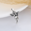 wholesale S925 Sterling Silver Vintage Retro Creative Cupid Angel Cute Trendy DIY Pendant-0-1