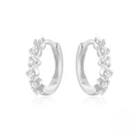 wholesale S925 Sterling Silver Rainbow Colored Star Moon Earrings With Zircon Accents For Daily Wear-Platinum #1 925 Silver